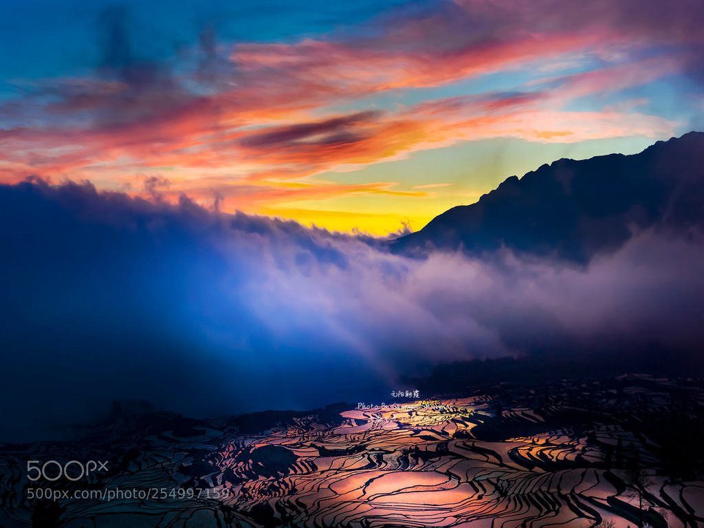 多依树朝霞 by vcg-seaman #photo