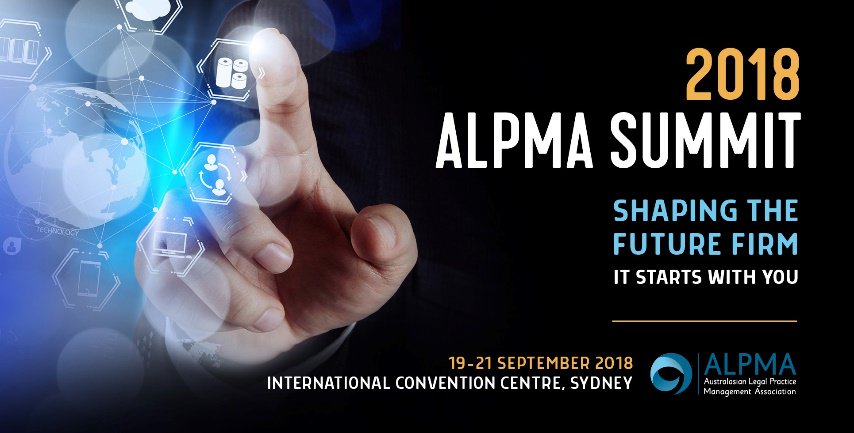 ALPMA Summit 2018 | Sydney Australia | 19-21 September
EARLY BIRD REGISTRATION NOW OPEN
Don't miss this opportunity to attend the Southern Hemisphere's largest legal management conference and trade exhibition with Principal Partner @GlobalXAU alpmasummit.com.au/registration/