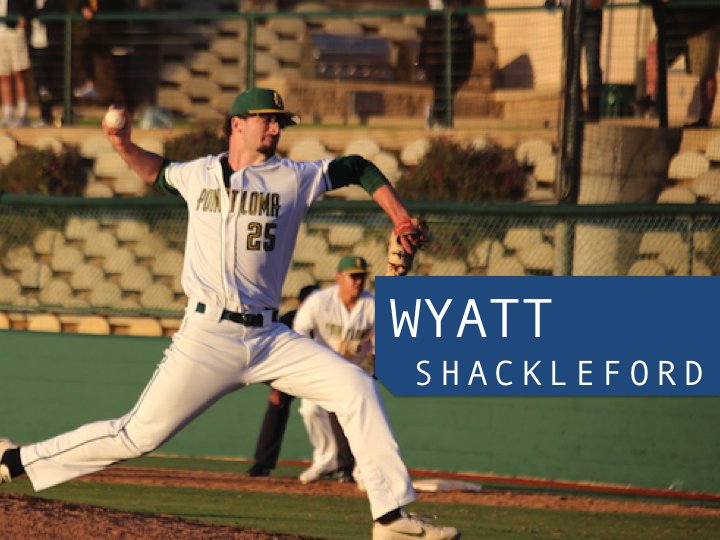 Wyatt Shackleford, March #StarOfTheMonth, helped <a href="/PLNUSeaLions/">PLNU Sea Lions</a> roar into second place in the PacWest standings with a 15-9 record. Shackleford struck out 27 batters in 30.2 innings