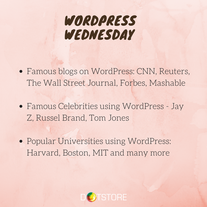 thedotstore's tweet photo. #WordPressWednesday #Wordpress #FamousBlogs https://t.co/WAxmqlpGGP