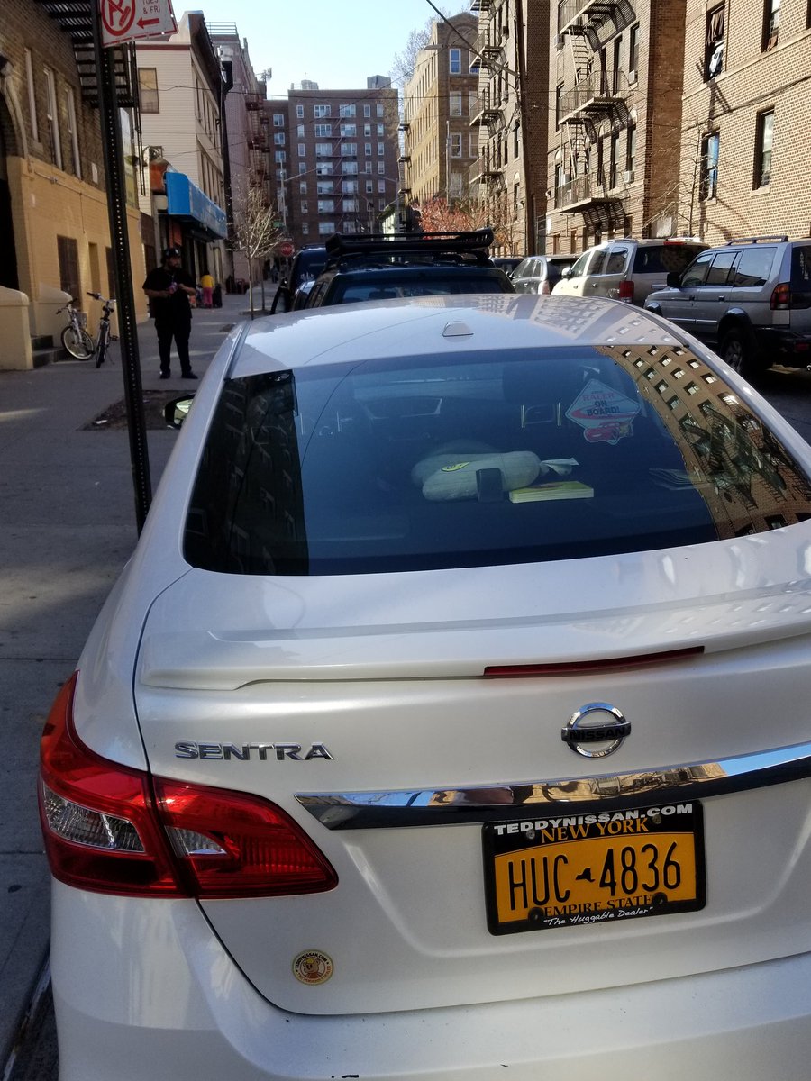 When one of our contributors did check up on the  #placardperp, we found the  @NYPD52Pct had just let them move to another illegal spot right around the corner.Called out on it, the 52 flatly denied it has any responsibility to honestly enforce the law. #placardcorruption