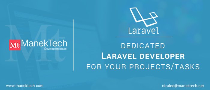 ManektechMt's tweet image. #Hirelaraveldevelopers #laravelappdevelopment #laravelappdevelopers
If you would like to discuss further or need more information, then contact on :
Skype- live:Niralee_2
Mobile: +91 9106204530 (What's app/viber/wechat)