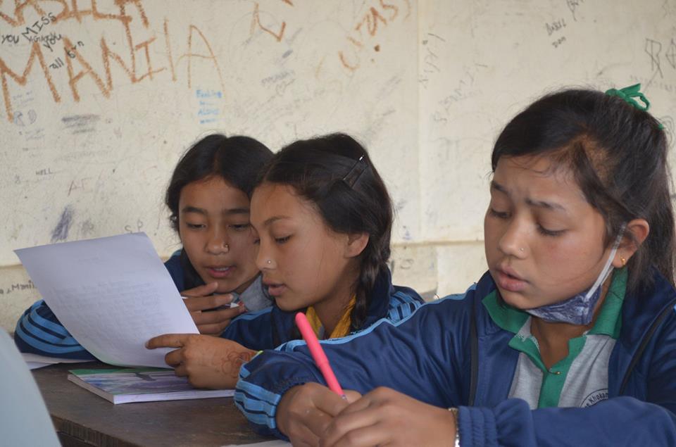 PDRCNepal's tweet photo. School children in Dakshinkali write to Prime Minister KP Sharma Oli (@PM_Nepal); suggest measures to improve the learning environment in public schools. #GAWE2018 @globaleducation #Nepal https://t.co/Bic5uNSXQV