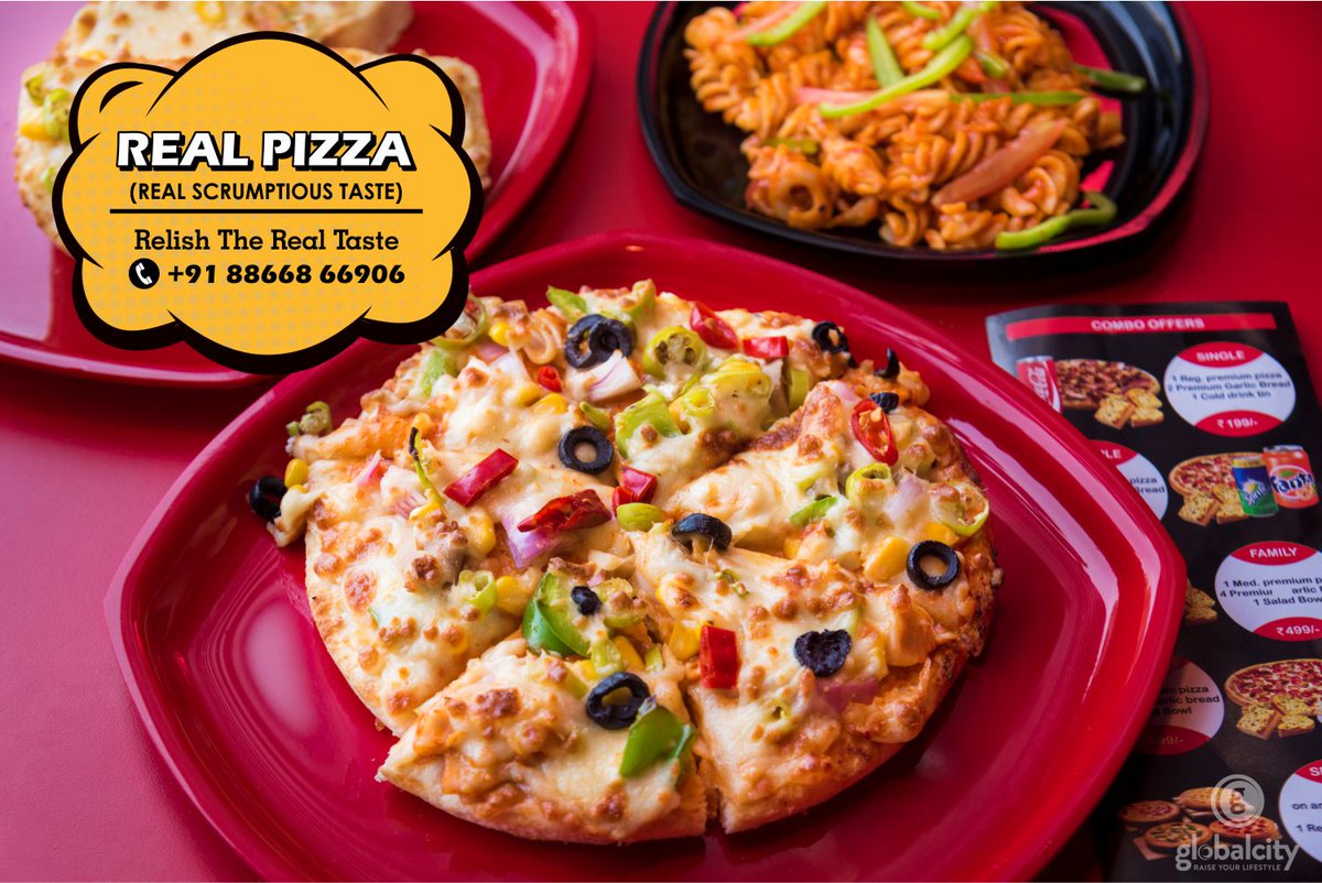 globalcityLifes's tweet photo. Real Pizza Surat - (Galaxy Circle, Pal)
Add:- 101-102, Helios, Galaxy Circle, Green city Road, Pal, Surat.
☎+91 88668 66906
#Realpizza #pizza #garlicbread #unlimitedmeal #Pasta #Panipuri #hotsalad #coldsalad #36variety #globalcitysurat #surat #SuratCity #Globalcitylifestyle https://t.co/mWvbK4QsSw