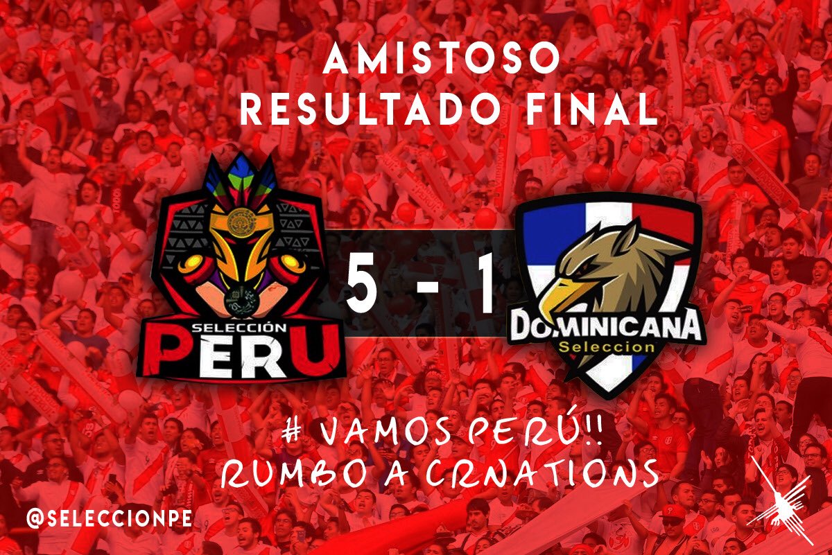 Grn trabajo mostrado por los jugadores se muestran en los resultados de hoy. 
A seguir mejorando #TeamPE