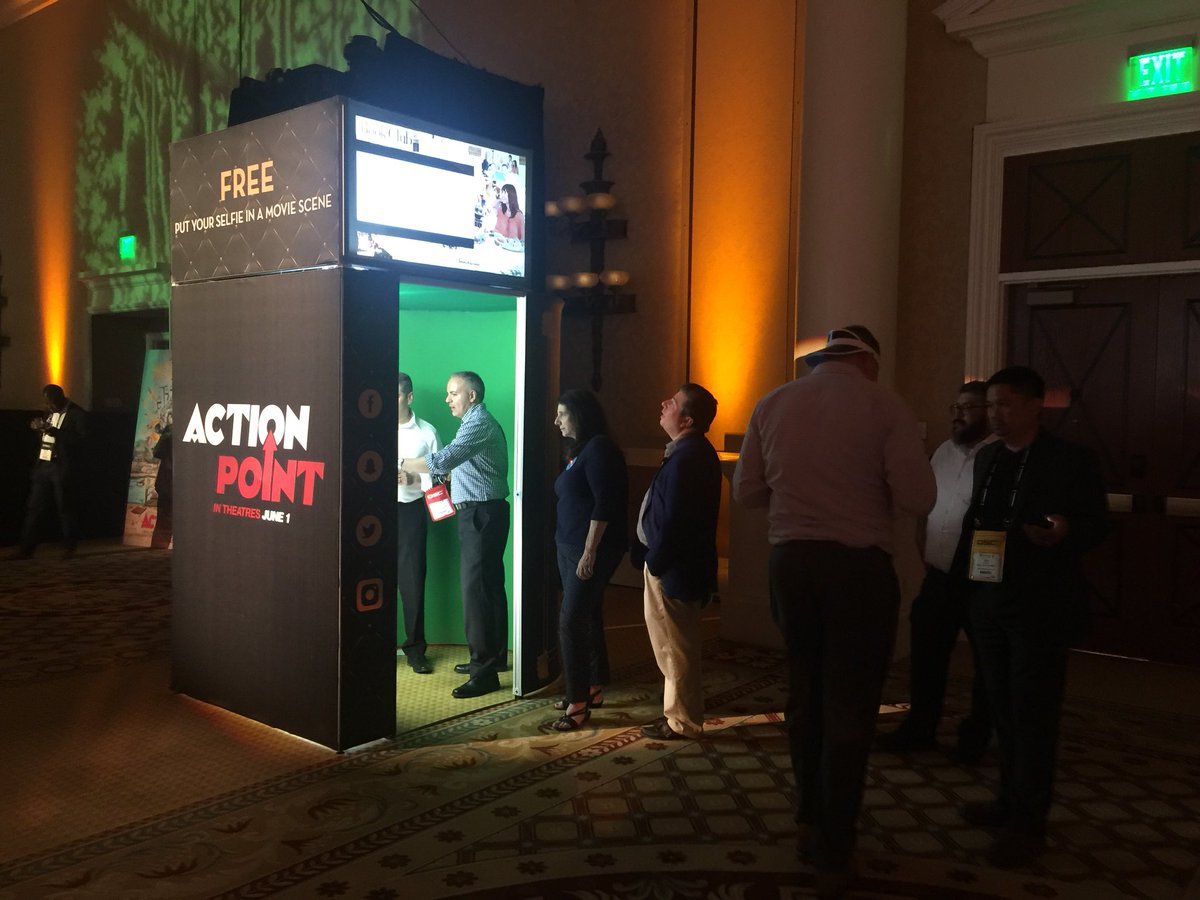 #ActionPoint party @SelfieWme booth at #CinemaCon <a href="/CaesarsPalace/">Caesars Palace</a>