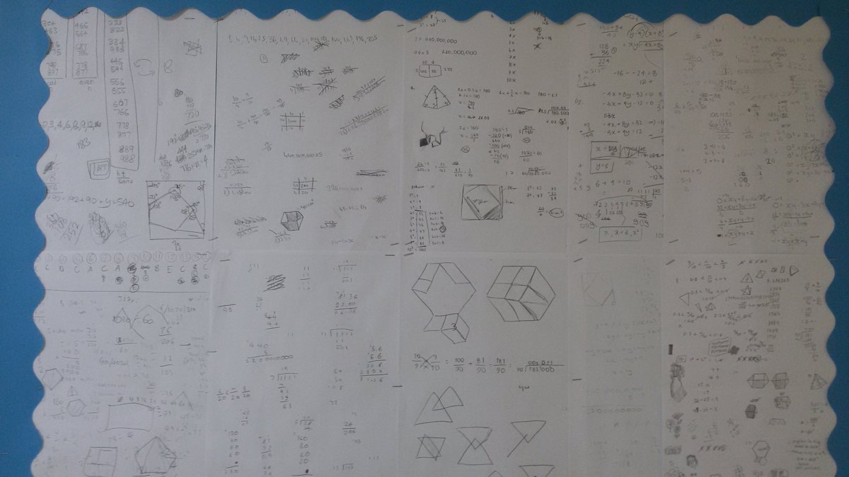 JonONeillMaths's tweet image. Reminder - recycle students rough working from tomorrows #UKMT junior maths challenge into backing for your corridor displays #maths #display @mathsjem show everyone what real mathematical thought looks like...