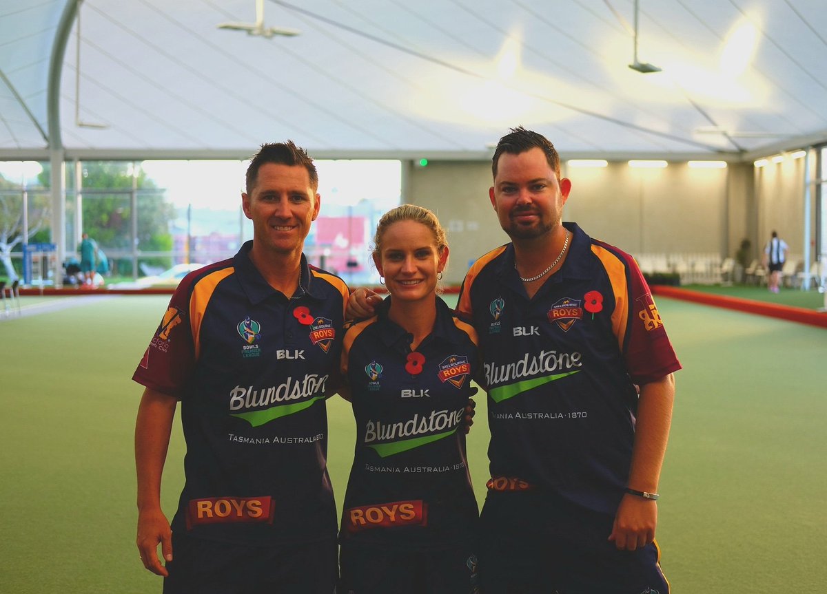 Third day of BPL07 and 2 wins in the bag so far. We're on a roll🤞 Wish us luck for the final round of the day. 
Don't forget to tune in from 6.30pm AEST to see us play the NZ Blackjacks. 
<a href="/122blest/">Barrie Lester</a> <a href="/C_Dodger/">Carla Krizanic</a> <a href="/FVBowlingClub/">Fitzroy Victoria BC</a>