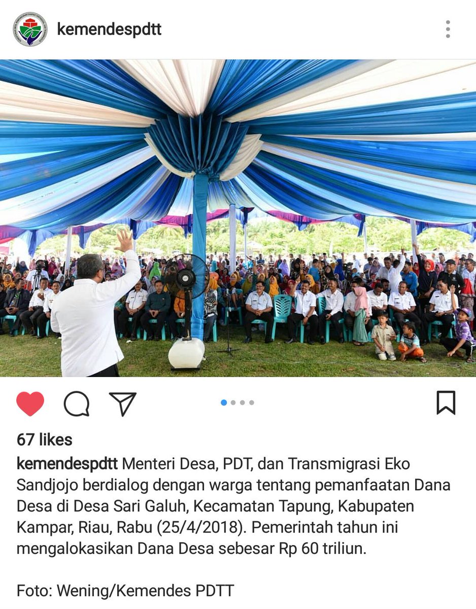 Keren banget

#Manfaatdanadesa
<a href="/EkoSandjojo/">Eko P. Sandjojo</a> <a href="/SatgasDanaDesa/">SATGAS DANA DESA</a> <a href="/taufikmadjid71/">IG : taufik.madjid</a> <a href="/anwsanusi/">Anwar Sanusi</a> <a href="/BibitSamad/">Bibit Samad Rianto</a> <a href="/AriGumelar1/">Ari Gumelar</a> <a href="/Mashudi9900/">Mashudi</a>