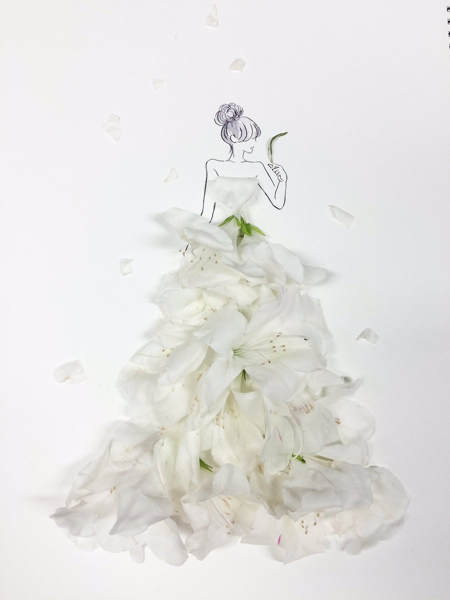 トップ100 美しい 花 ドレス イラスト すべての美しい花の画像