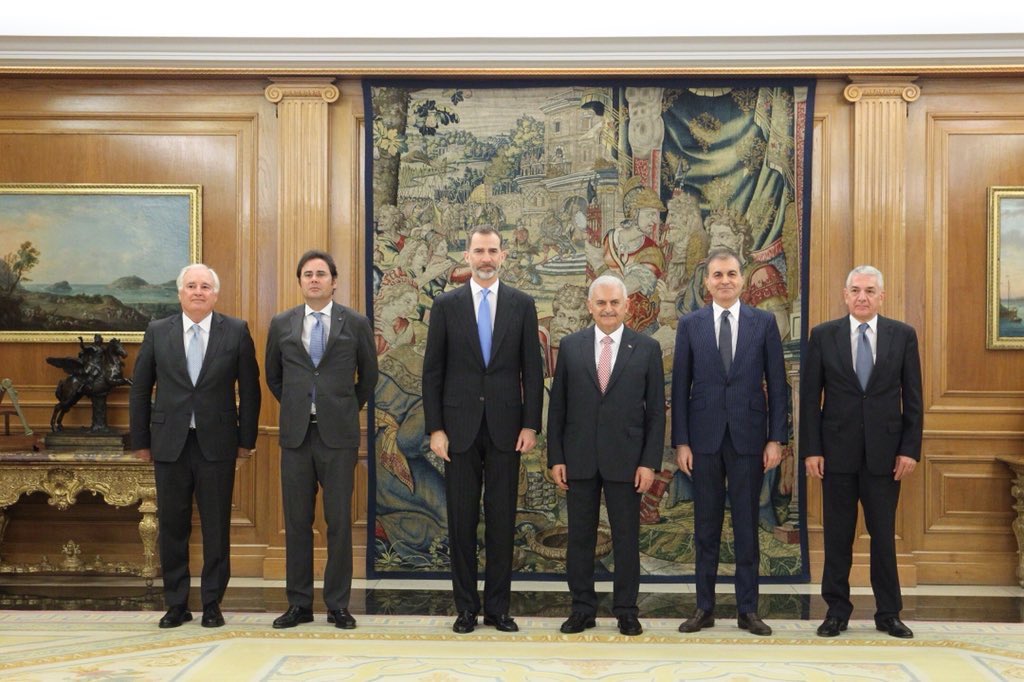 Accompanied our Prime Minister <a href="/TC_Basbakan/">TC Başbakanlık</a> at his meeting with King Felipe VI of Spain at the Zarzuela Palace  in Madrid.