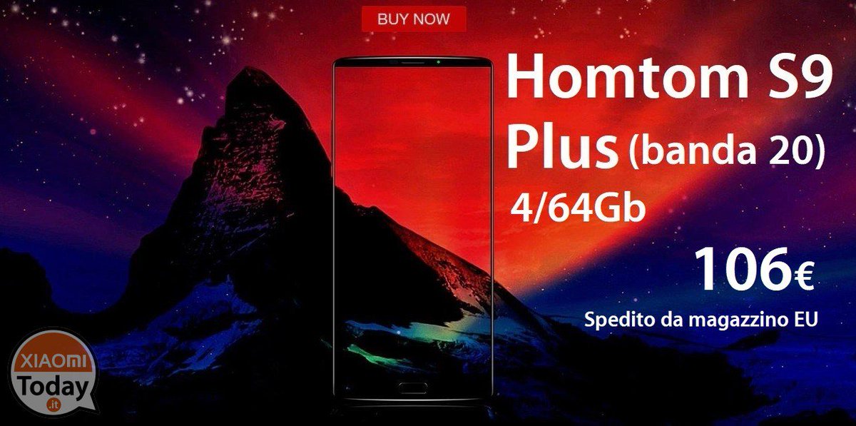 MiuiBlog's tweet image. #Offerta - #Homtom S9 PLUS 4/64 Gb (banda 20) a 106€ spedito da magazzino EU
#Xiaomi #S9Plus
xiaomitoday.it/?p=28053