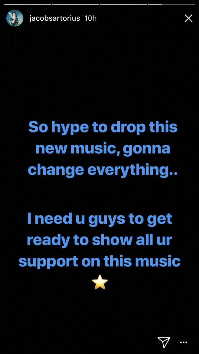 JacobsNotes's tweet image. Jacob in his stories. Are you excited about the new music coming?
