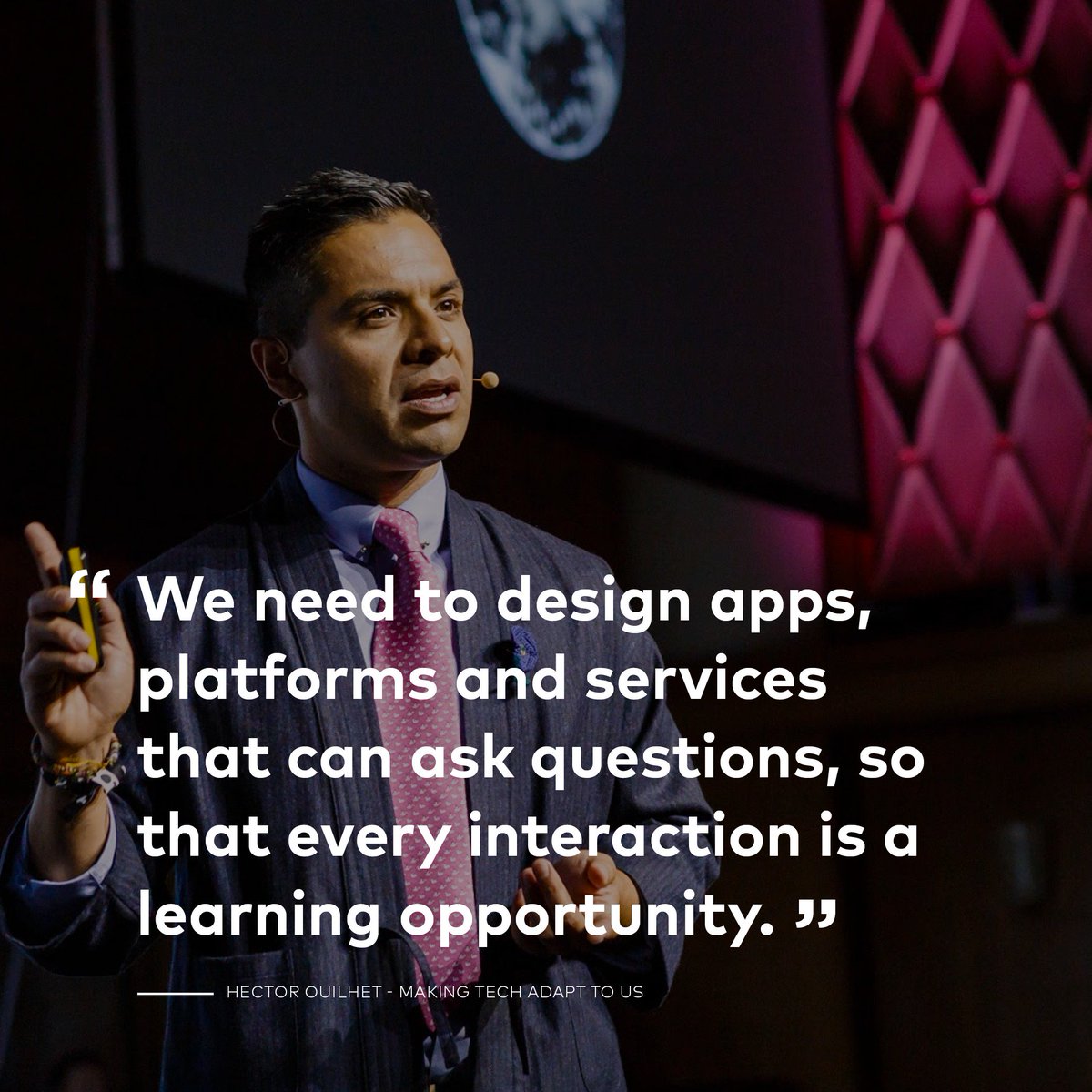 TOABerlin's tweet image. Watch Hector Ouilhet’s TOA17 talk on making tech adapt to us: goo.gl/b2DNxA
P.s. Ticket prices increase from 6pm tomorrow, get yours now: toa.berlin/tickets/
#AlumniSpeaker #TOA17 #WhyTOA