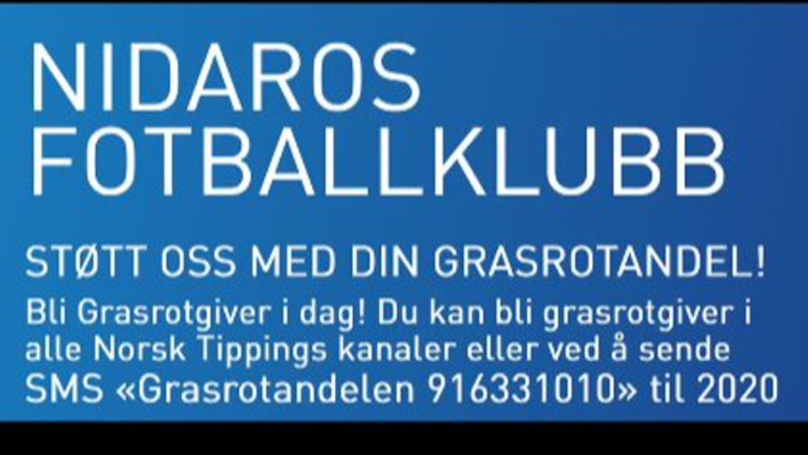 nidarosfk's tweet photo. I disse bettingtider er det greit å slenge ut denne: https://t.co/pxtOVLQfqY