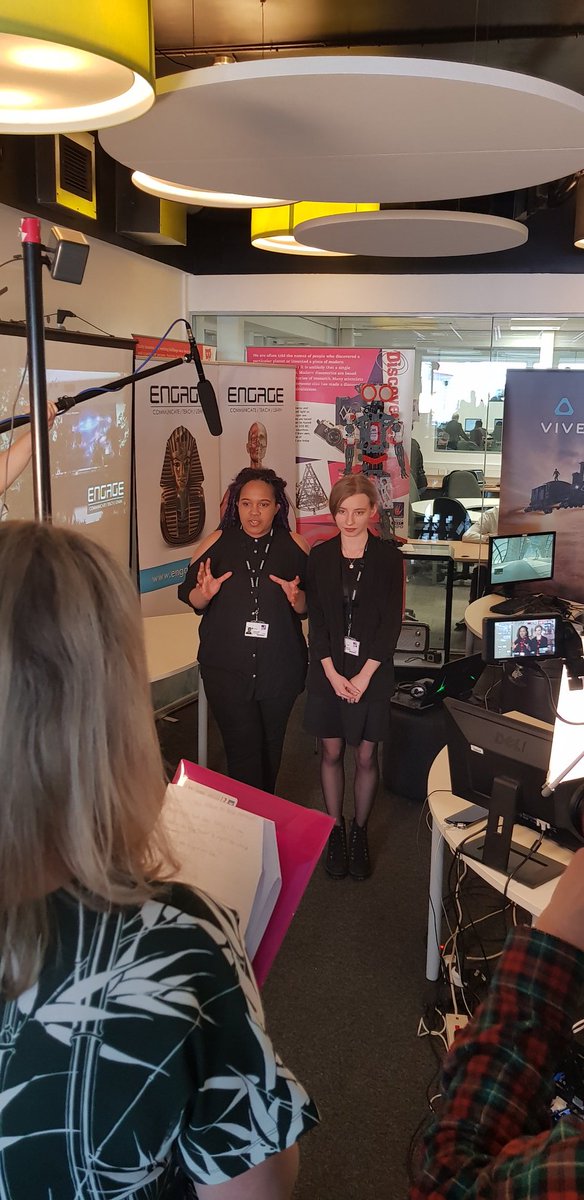 ChrisLongVR's tweet photo. Two of my #awesome #game #developer students giving interviews about #VR 
So #proud !!

#edtech #teaching #education https://t.co/x6VQ6AOyVB