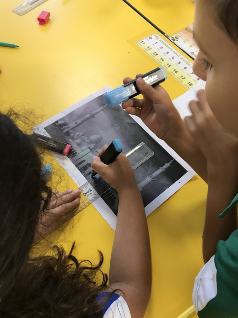 JPS_Year3's tweet photo. #JPSmaths day in full swing in year 3! The children are exploring the different 2D and 3D shapes that make up the stunning Sheik Zayed Grand Mosque. What shapes can you identify? #yearoftheZayed https://t.co/FEzbIzmpEn