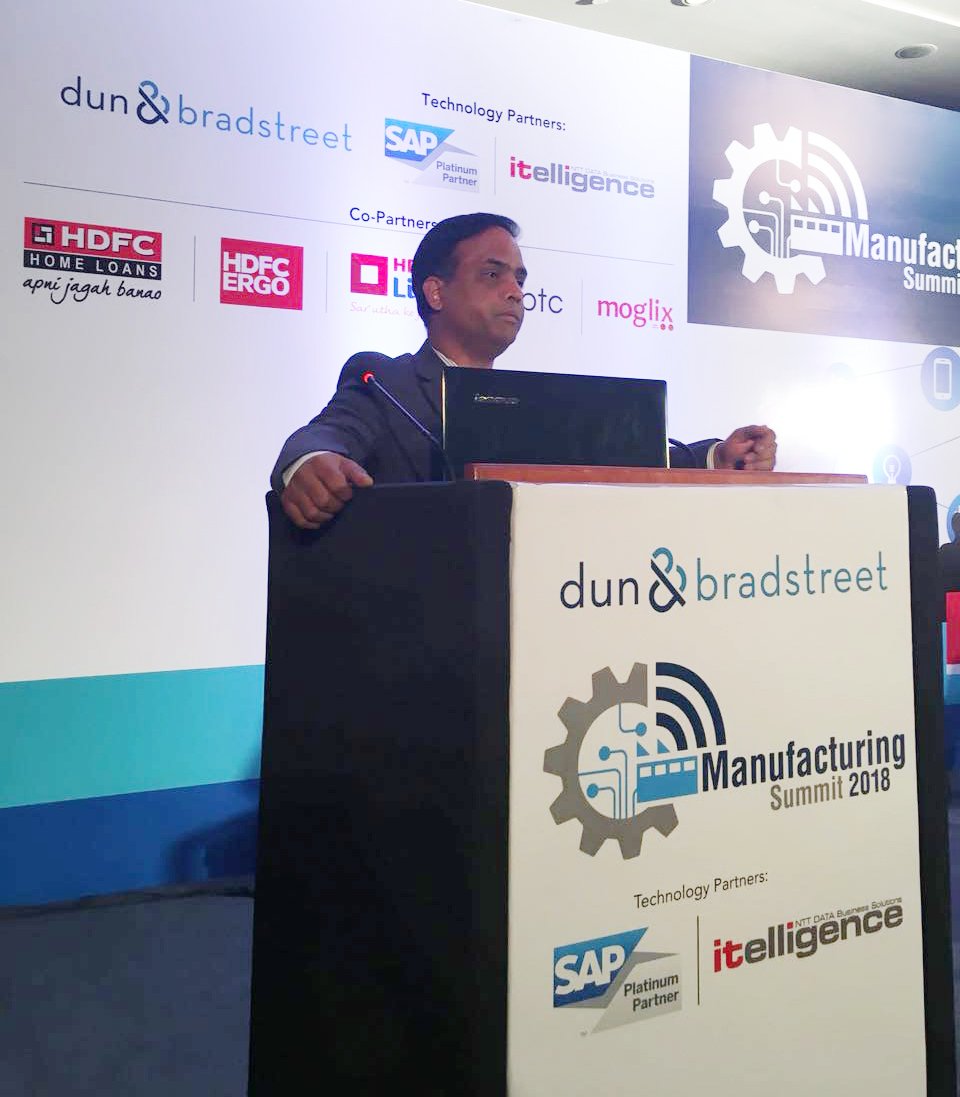 DNB_India's tweet photo. “#Industry 4.0 is bringing #digitalisation where you’re trying to link your #assets, #products, #business to a connected network which is the first step of Industry 4.0-capturing #data-Mahendranath Talluri, Regional Director-North, @SAPIndia #DNBManufacturingSummit #GrowWithDNB https://t.co/XUdqgKpQm0