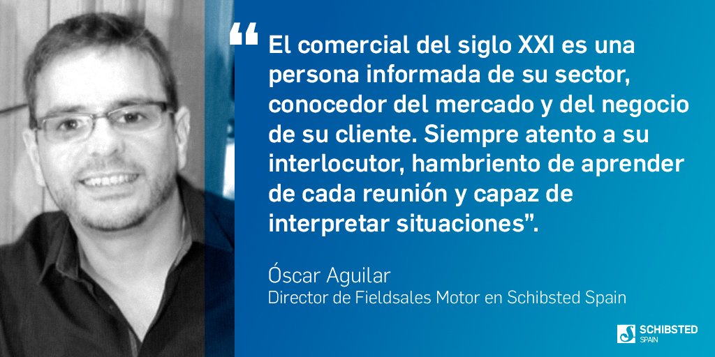 AdevintaSpain's tweet photo. ¿Qué consideramos un experto en el mundo de la #venta? Nos lo cuenta @OscarAguilar80, Director de Fieldsales Motor en #SchibstedSpain 📈 https://t.co/eg9vrxNAib https://t.co/hnxFZrnP0n