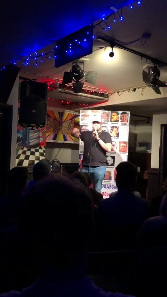 Thanks to <a href="/GABcomedy/">G&B Comedy</a> for having me last night. 5 minutes of funny stuff followed by me chucking a pint over some geezer. I'm gonna put it down as a win. 👍