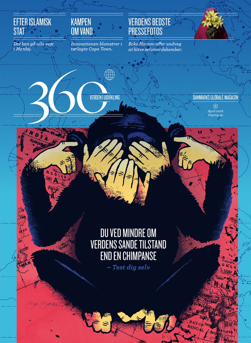 magasinet360's tweet photo. NYT 360° PÅ GADEN 🌐
Test om du ved mere om verdens tilstand end en chimpanse og tag med vores dedikerede journalister og fotografer til de verdensdele du sjældent hører fra. Læs 👉 https://t.co/a4BZWY4MFn Gratis abonnement 👉 https://t.co/L7DQvmPWhQ #dkpol #sdgdk #dkaid #dkgreen https://t.co/M6O0vibLt8