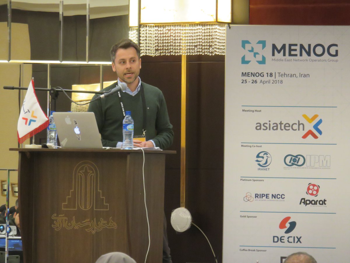 Geri_Petrova's tweet photo. Christian Teuschel presents a country comparison of Iran, Turkey and Germany at #MENOG18 in Tehran. https://t.co/hDFRzYQRqO