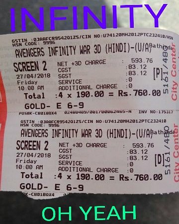 KingkKaran's tweet photo. FINALLY 🔥 I GOT THIS!!

#InfinityWar #InfinityWar india #InfinityWars #AvengerInfinityWar #Avengers #27April https://t.co/7DGLEIfSzc
