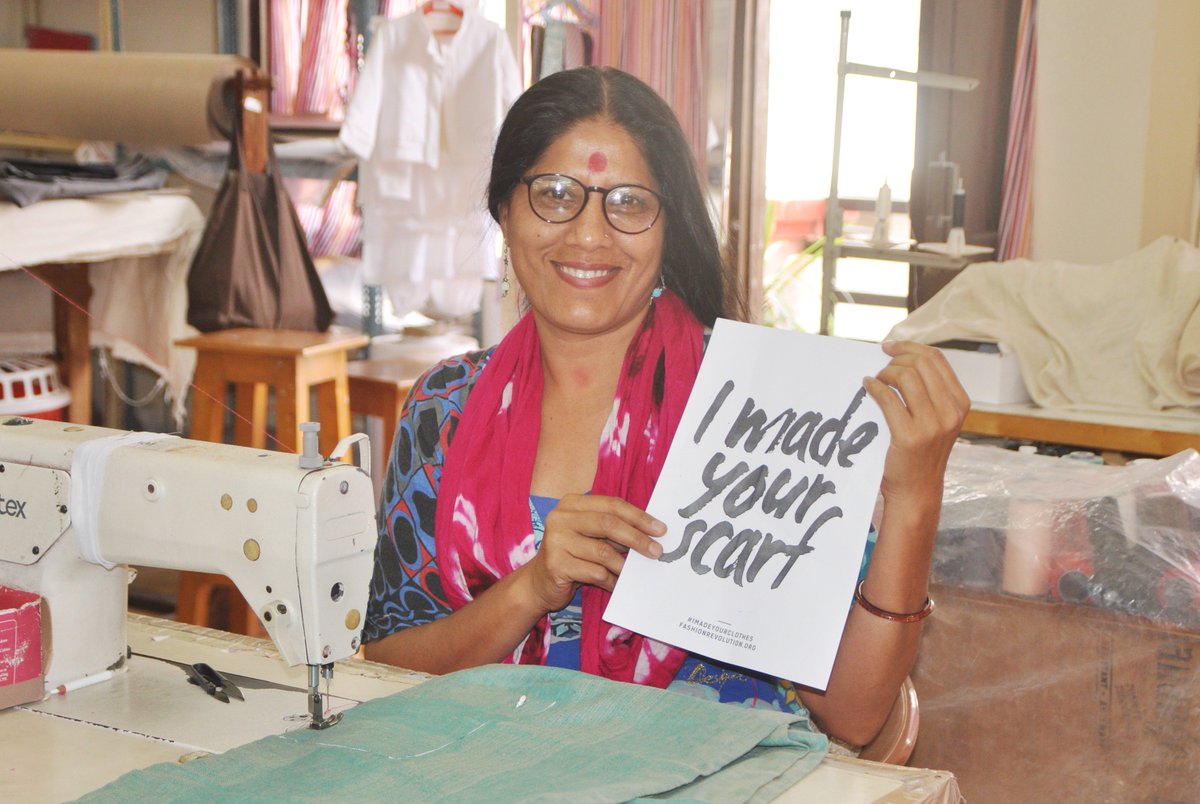 This very minute our tailors are expertly stitching shirts for <a href="/visibleclothing/">Visible Clothing</a> customers in the UK and US, dresses and a scarf for <a href="/eternalcreation/">Eternal Creation</a> customers in Australia, and bespoke fair trade corporatewear for a company in Germany. #FashionRevolutionWeek #Imadeyourclothes