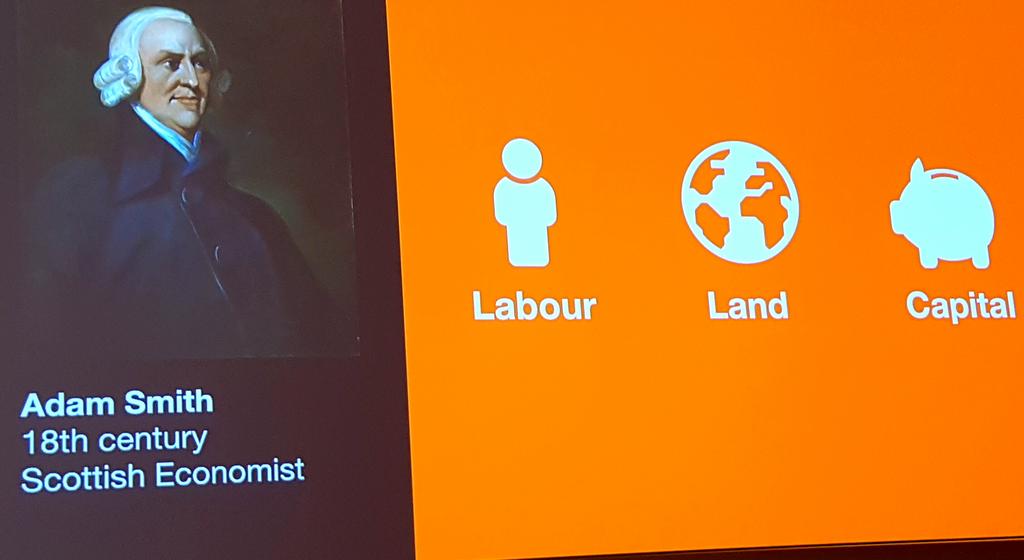 ndemassieux's tweet photo. Helmut Reisinger quotes Adam Smith at #helloworld18 and wonders if data the 4th production factor.

I'd rather say that knowledge, not just data, is the 4th production factor. https://t.co/7aue4EBj8O