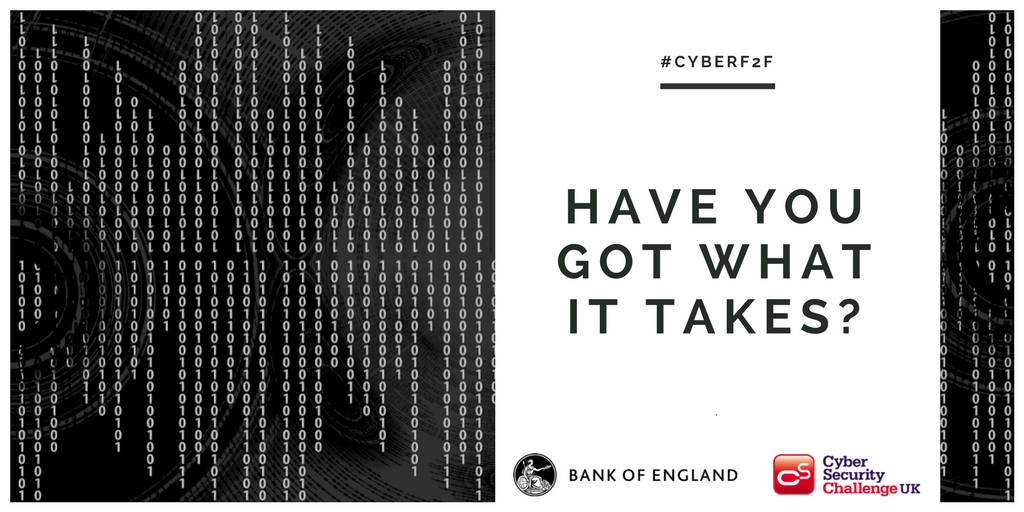 Competitors in next week's <a href="/bankofengland/">Bank of England</a> #CyberF2F will face 3 tasks that mimic day-to-day life of Bank #IT &amp; #infosec team: security architecture, security ops &amp; user education. Designed to test and hone #cybersecurity skills, our first semis will be a fun challenge!