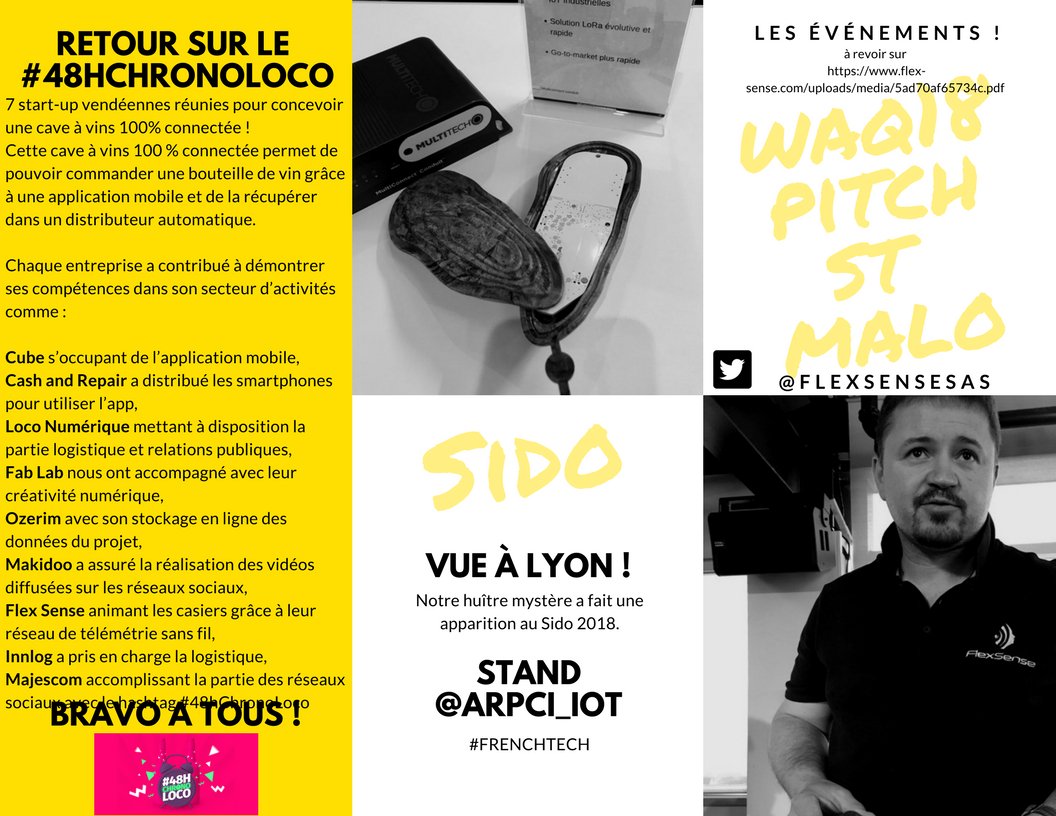 FlexSenseSAS's tweet photo. Récap' du mois ! En avril, soyons habiles ! ⏮️#48hChronoLoco, puis cap sur le #waq18 @EmmanuelParlier #innovation #IoT ➕en simultané, pitch 📣concours St Malo, @EDFofficiel #BarragedelaRance 🙌🏻 https://t.co/mUfZgj99r2