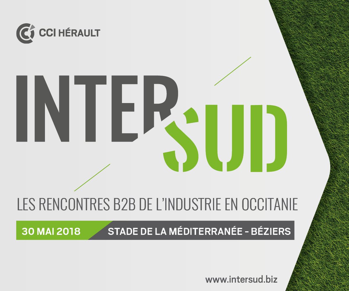 CCIHerault's tweet photo. 📣Ouverture de la plateforme d’inscription #Intersud2018
1 journée pour rencontrer les grands acheteurs industriels de la @RegionOccitanie
Sous-traitants, faites décoller votre business ✈️https://t.co/695JEmGprh https://t.co/wv4pQhSCdK