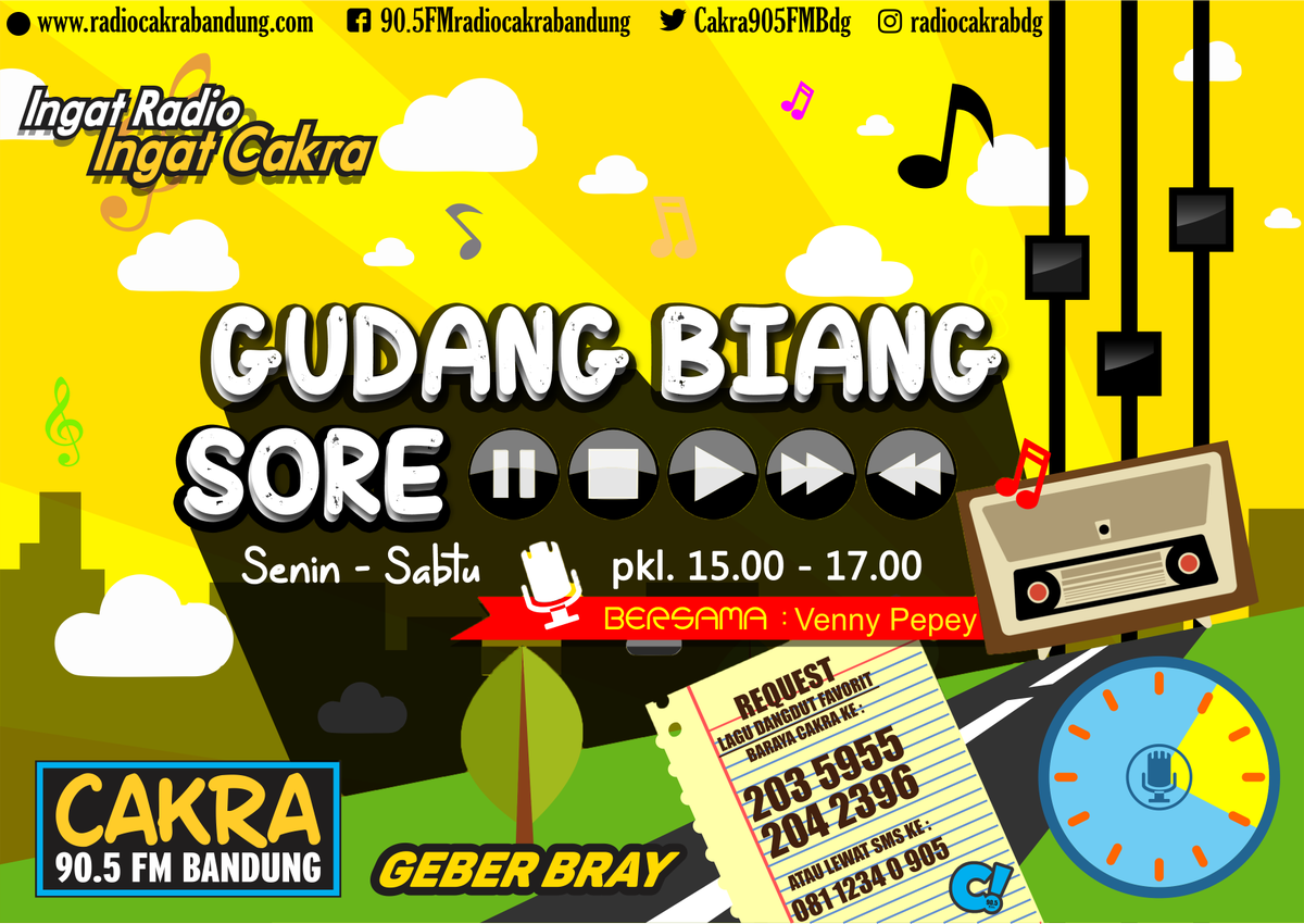 Heyyy Kita DangDutan Lagi Yu Baraya ... Biar Makin Asiiiikkk kita Bareng Goyang yuk disini , Lagu Dangdut yg lagi Hits Banget Deh ... #IngatRadioIngatCakra #GeberBray