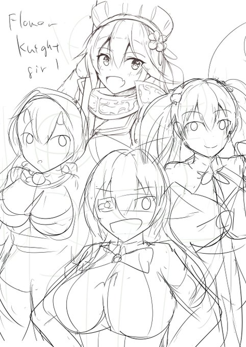 集合絵の練習していきたいなっていうらふ 