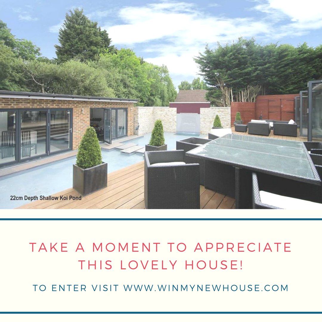 Winmynewhouse's tweet photo. Win this house for only £10 entry - all purchase costs paid by us!
To enter go to https://t.co/LzuGIWEi9q
#winmynewhouse #london #property #winning #puzzle #barnet #house #propertyladder #dreamhouse #readyforsummer #gym #hottub #iknowwhereiwouldputmytenner #iwantowin #myhouse https://t.co/nCXdfm5pn2
