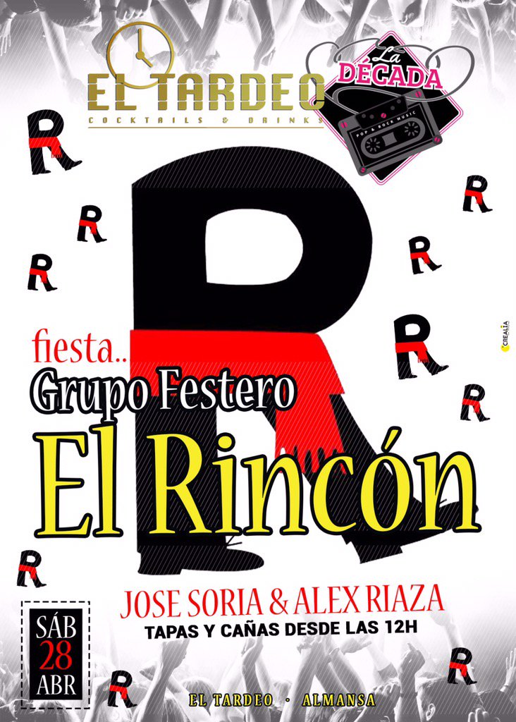 El mejor ambiente de tu ciudad y encima con los componentes del #grupofesteroelrincon
¡ No Faltes !
#almansa #tardeo