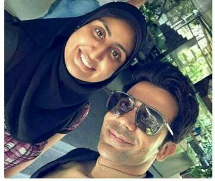 #AbhishekBachan 's selfie in Hijab 😍😍😍 She is looking Lit 🔥🔥