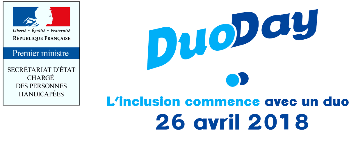 Decommedia's tweet photo. Demain c'est le #Duoday2018 pour permettre une meilleur inclusion du personnel handicapé et pour dépasser nos préjugés ! Avez-vous prévu d'y participer ? https://t.co/zSyMdYi23a
#TheatreEntreprise #Handicap https://t.co/17umej6r7M