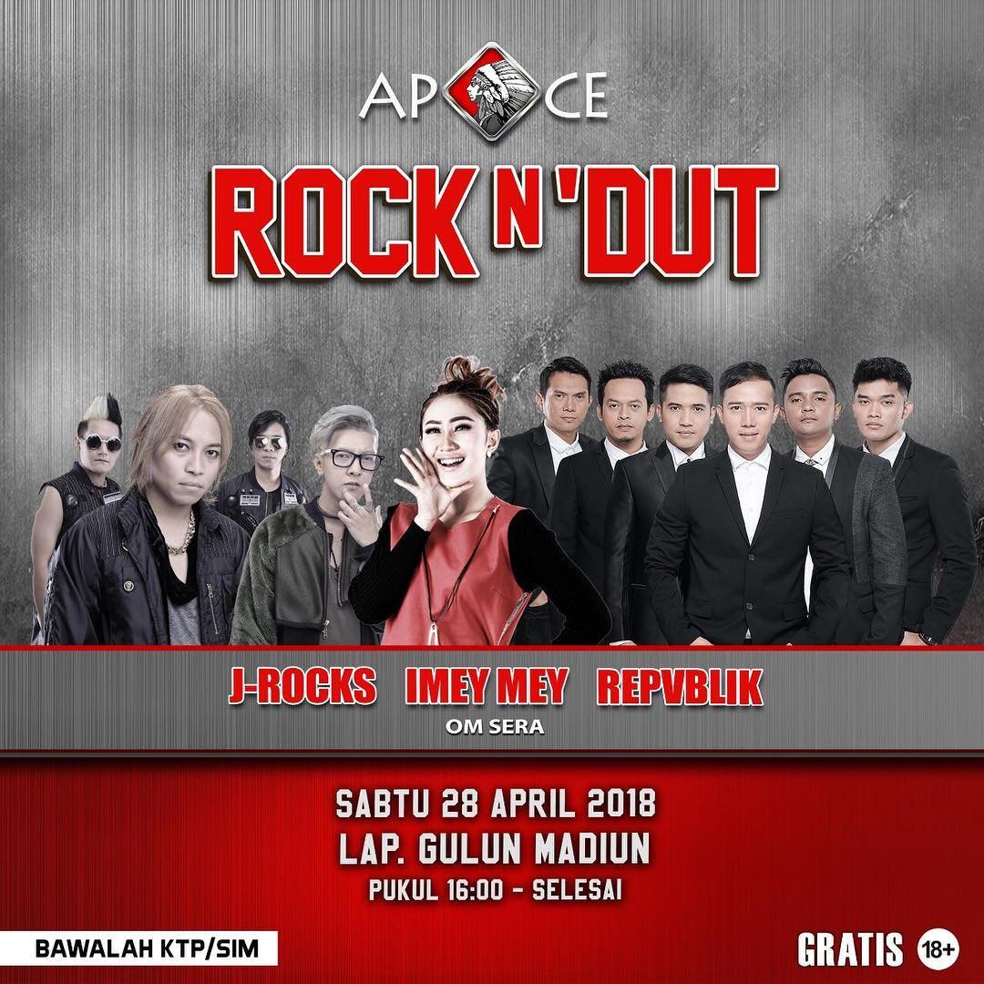 NadaPromotama's tweet photo. Event Apache ROCK N' DUT minggu ini
.
@EventApache
#nadapromotama #apacherockndut #rockndut #rockndut2018 #eventapache #majalengka #madiun https://t.co/ivz9QI8JJp