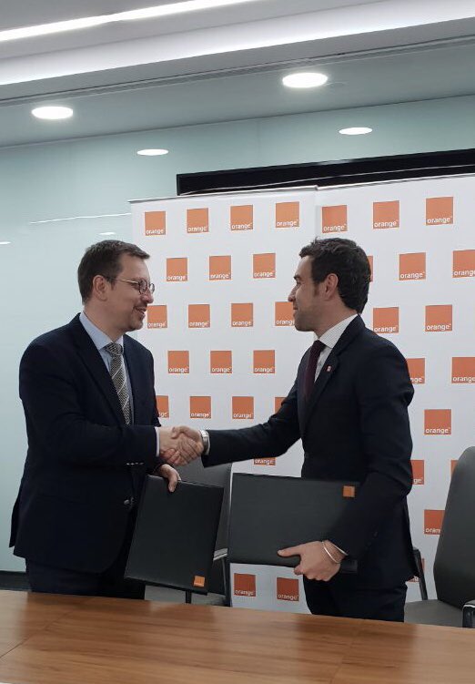 As the strongest provider for business solutions <a href="/orangeJo/">Orange Jordan</a> &amp; in support for refugees in Jordan, we are signing a strategic agreement with <a href="/NRC_Norway/">Norwegian Refugee Council</a> represented by its Jordan Country Manager Mr. <a href="/Carlo_Gherardi/">Carlo Gherardi</a>, to connect their teams through our mobile and data services.