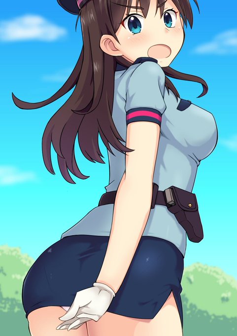 前から見れないなら後ろからや!!ってイラストなのん #ぱすメモ #ぱすてるメモリーズ 