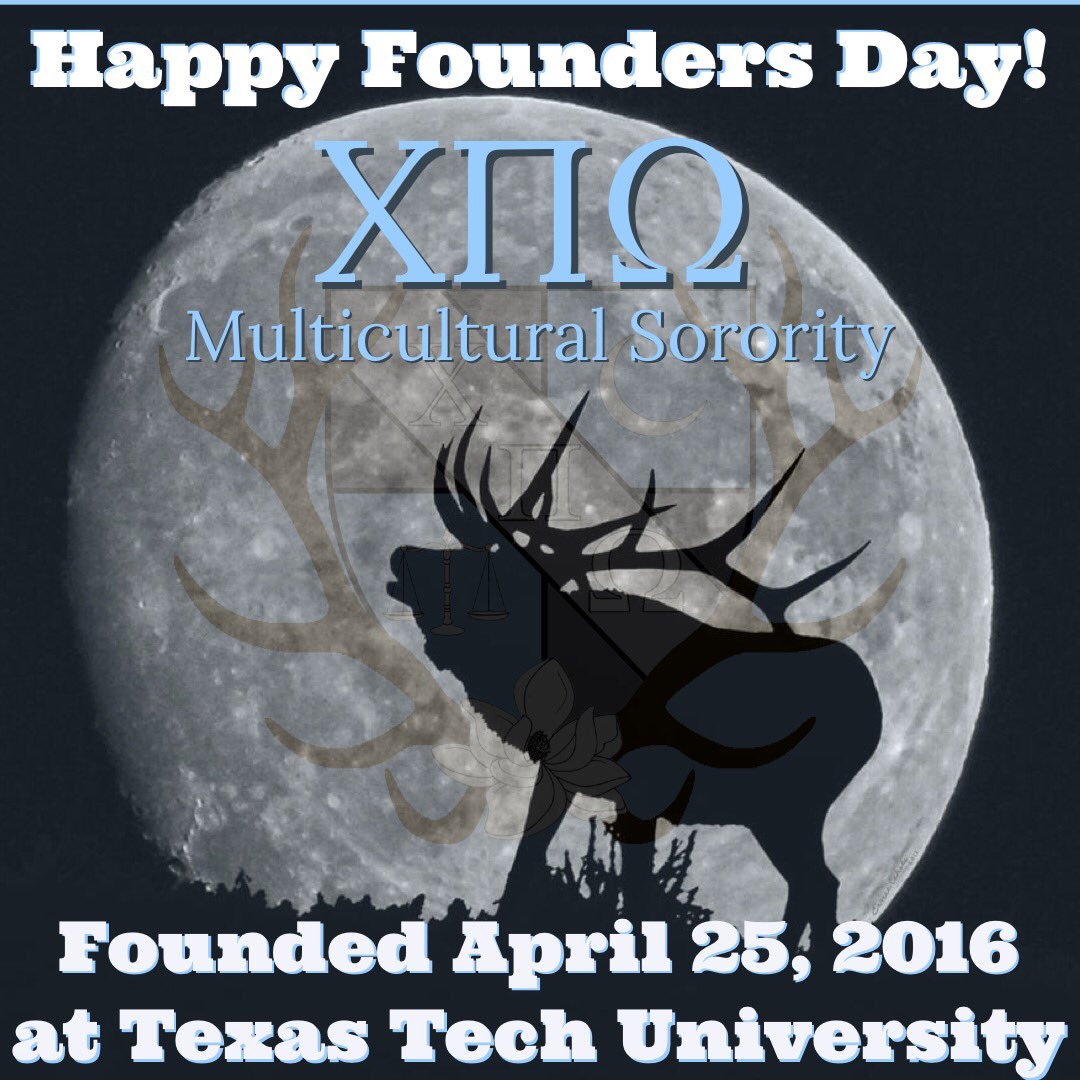 ChiPiOmega's tweet photo. Happy Founders Day! Today marks the 2nd Anniversary of the founding of ΧΠΩ Multicultural Sorority at TTU Our founding mothers created Chi Pi to promote higher education and facilitate the five core values of diversity, growth, leadership, service, and sisterhood. #ChiPiOmega https://t.co/ltxt1cn2Nt
