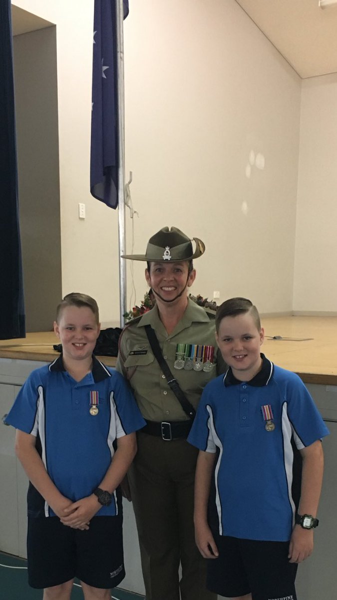 GinnyMorris73's tweet photo. Thanks to the officers who were guest speakers over the past couple of days representing Army. #Gaythorne RSL #Emerald RSL, #Taigum Primary School #Northpine Christian College #Redlands RSL #Yeronga Dutton Park RSL #Beachmere State School #LestWeForget @CO2GHB https://t.co/KlRFANIT3V