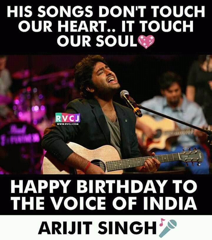 ArijitClu's tweet photo. Happy birthday to you @raiisonai THE KING OF VOICE,😘😘😍😍
#HappyBirthdayArijitSingh https://t.co/vapVvwj3wv