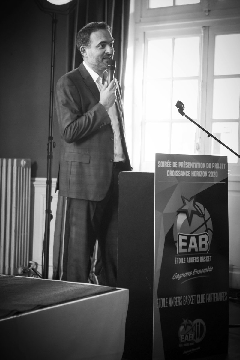EABasket49's tweet photo. Hier soir, l'Etoile Angers Basket recevait ses #partenaires pour une soirée particulière sur le Projet Croissance Horizon 2020. Merci à tous et notamment à Bon Bétend Réceptions pour cet accueil 😋 #GagnonsEnsemble #SportAngers https://t.co/ANCorZ9OHv