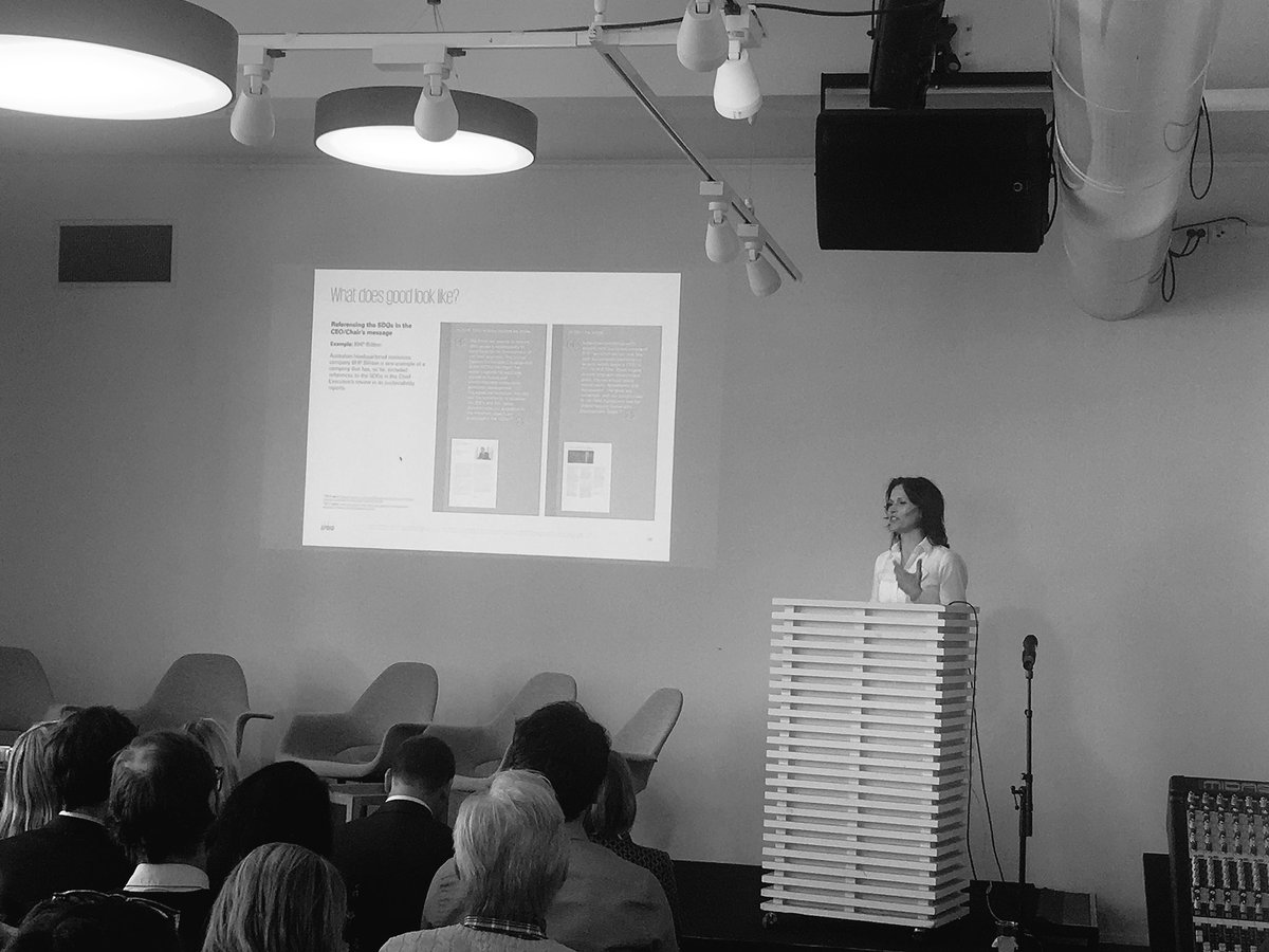 SHub_No's tweet photo. Out of 250 companies @KPMG surveyed only 40% globally use the SDGs in their reporting, with a focus on companies in Europe @anetteronnov @KPMGNorway
#shub #SustRep2018 #sustrep https://t.co/B8K2QkICQN