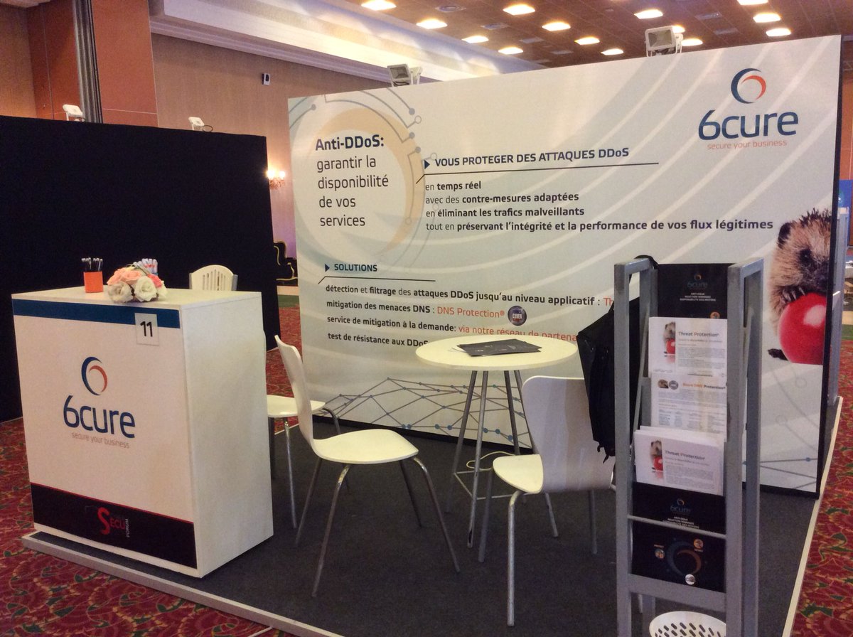 Installation au #cybersecurityforum2018 à Marrakech ! 
2 jours de rdv BtoB et networking, c’est parti !