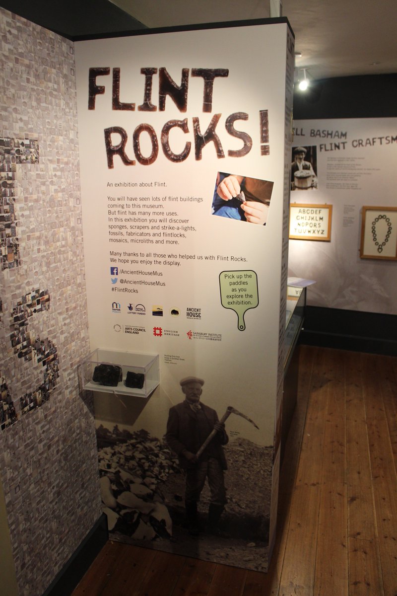 AncientHouseMus's tweet photo. @GressenhallFW Bill didn't make any punctuation marks in flint. However @ktdesignweb was able to digitally recreate what some would have looked like for our #FlintRocks exhibition in 2016. #heritageMW @TheBrecksBNG https://t.co/pBSb4I9rtT