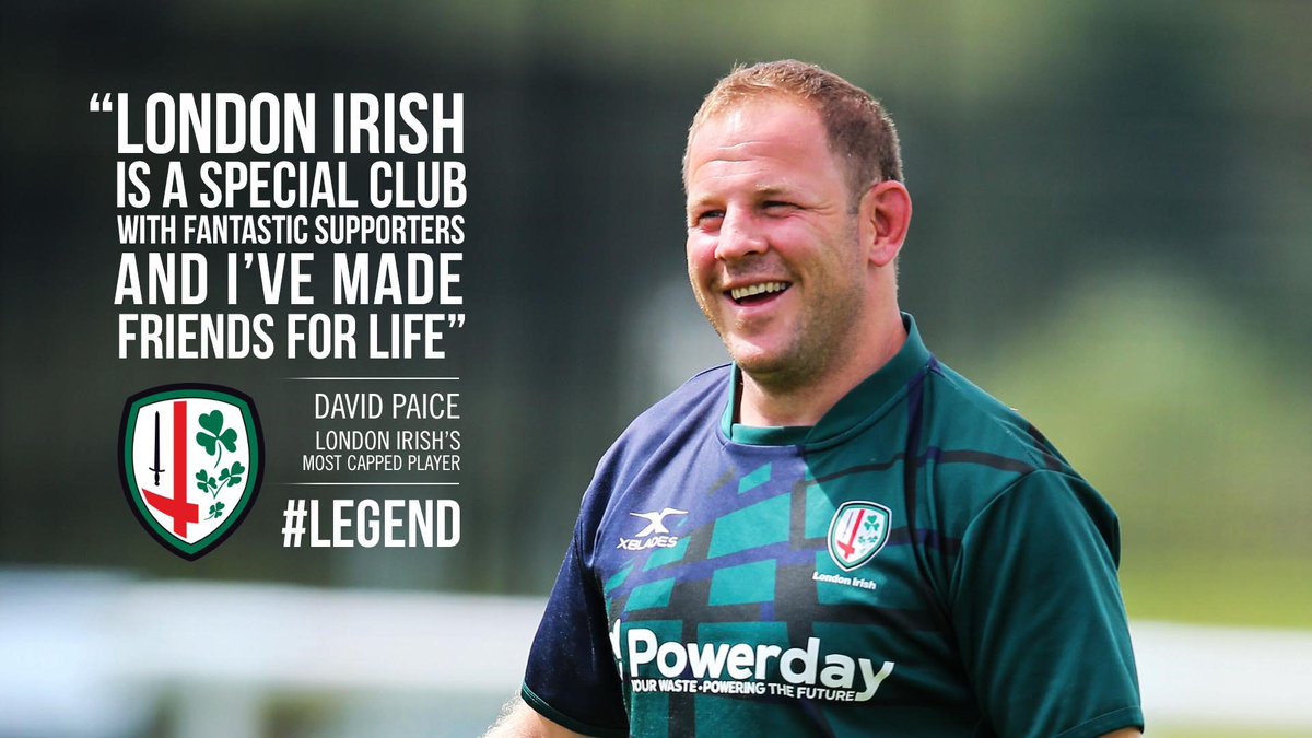 London Irish (@londonirish) on Twitter photo 📢| BREAKING: London Irish legend <a href="/david_paice/">David Paice</a> will retire at the end of the season more than 14 years on from making his first team debut for the Exiles.
Read more 👉bit.ly/2HpuExd #Legend 📢| BREAKING: London Irish legend <a href="/david_paice/">David Paice</a> will retire at the end of the season more than 14 years on from making his first team debut for the Exiles.
Read more 👉bit.ly/2HpuExd #Legend