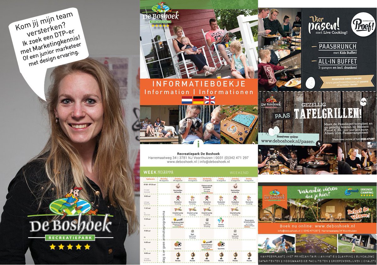 Kom jij ons Marketing team versterken? We zoeken een DTP-er met Marketingkennis of een junior marketeer + design ervaring :)
bit.ly/Boshoek-vacatu… Je kunt direct aan de slag!